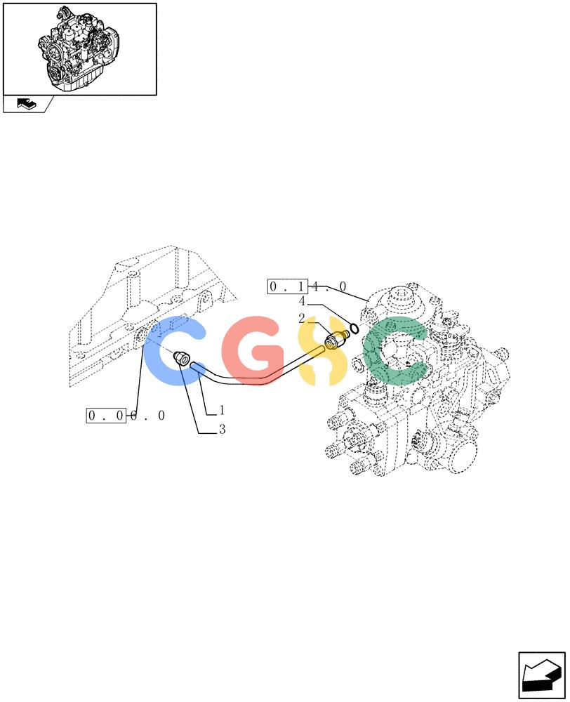 神钢零件查询(F4GE9484A J600) - ENGINE 504120790 - 87052264 (1/07-12/10) (0.14.6) - INJECTION EQUIPMENT - PIPING (2852058) Kobelco