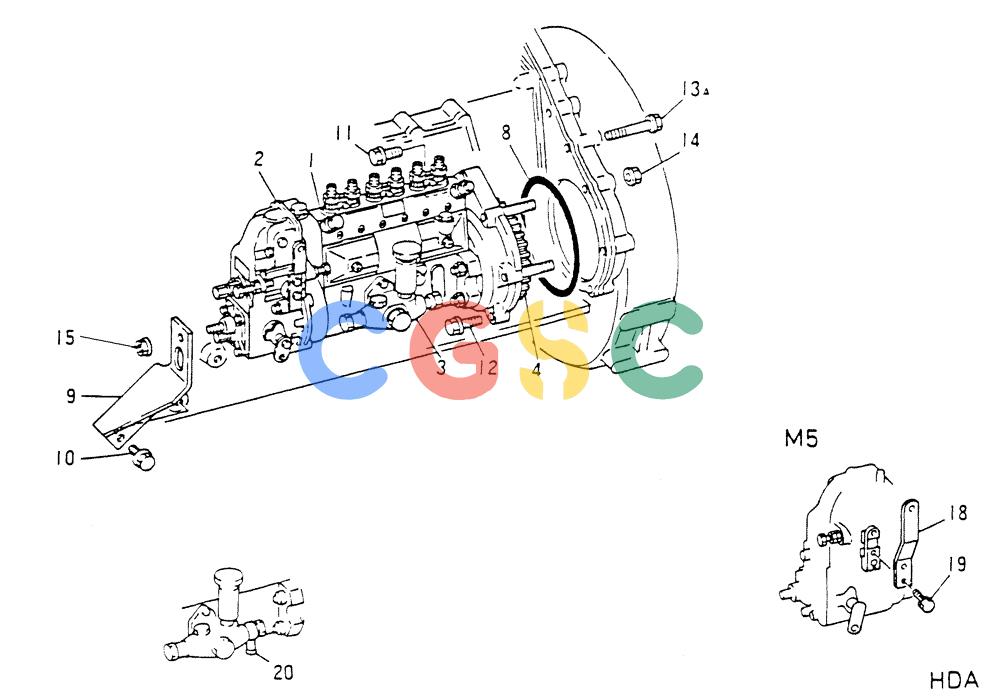 神钢零件查询(6D16-T) - MITSUBISHI DIESEL ENGINE - K907 & MD180LC (1/87-12/06) (03-002) - FUEL INJECTION PUMP GENERAL Kobelco
