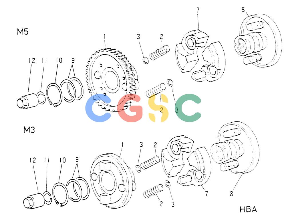 神钢零件查询(6D16-T) - MITSUBISHI DIESEL ENGINE - K907 & MD180LC (1/87-12/06) (03-014) - AUTOMATIC TIMER (INNER PARTS) Kobelco
