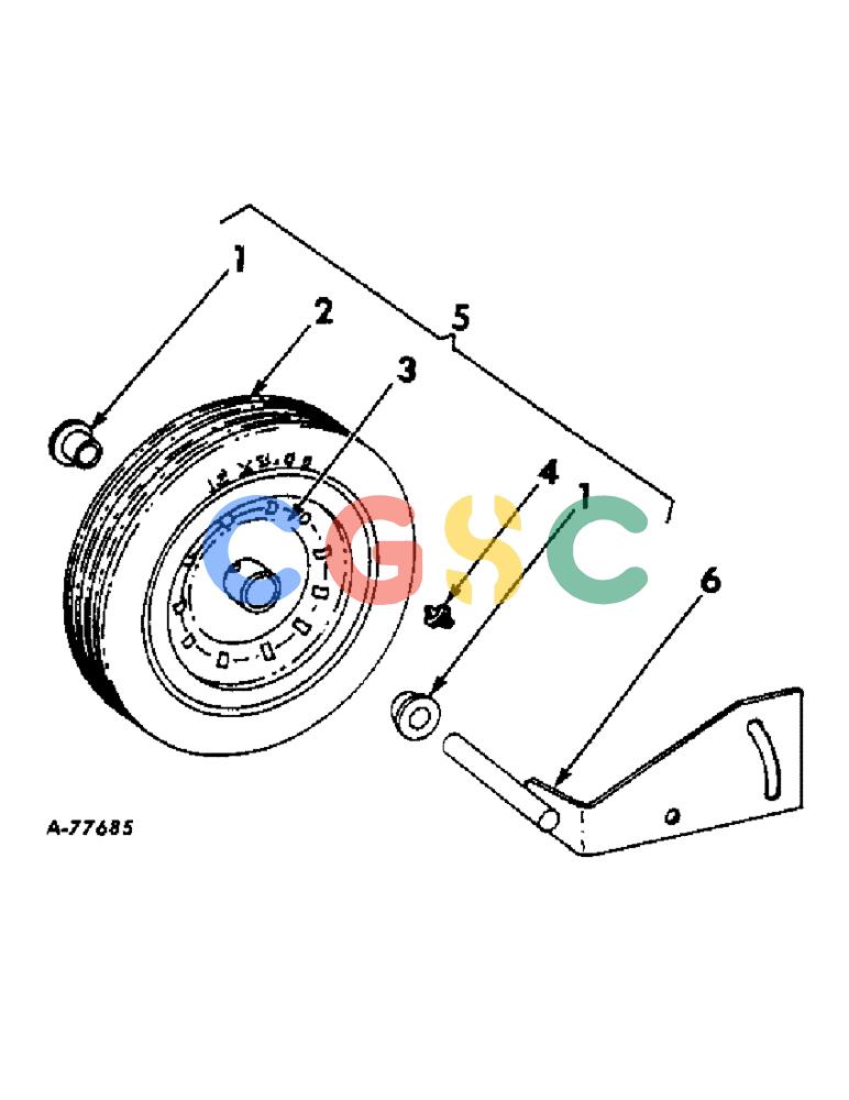 凯斯零件查询(47) - INTERNATIONAL HARVESTER RECTANGULAR BALER (1/63-12/88) (B-18) - PICKUP WHEEL, RUBBER, WHEN ORDERED Case Agriculture