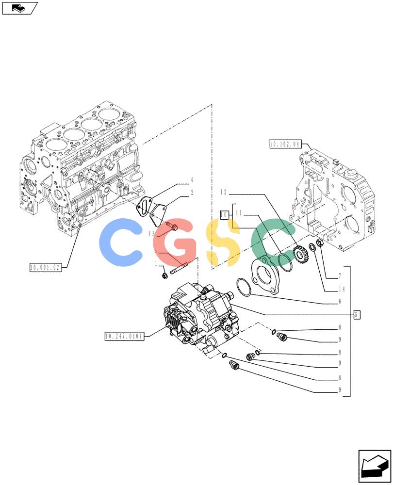 神钢零件查询(F4HFE413J A003) - ENGINE 5801404986 - 84371228 (1/10-) (10.247.01) - INJECTION PUMP (2852487) Kobelco
