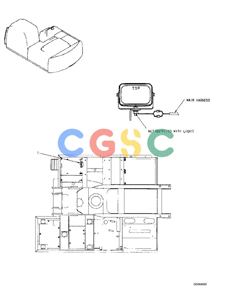 纽荷兰零件查询(EH160) - CRAWLER EXCAVATOR (9/03-) (04 -20[00]) - LAMP MOUNTING New Holland Constructuion