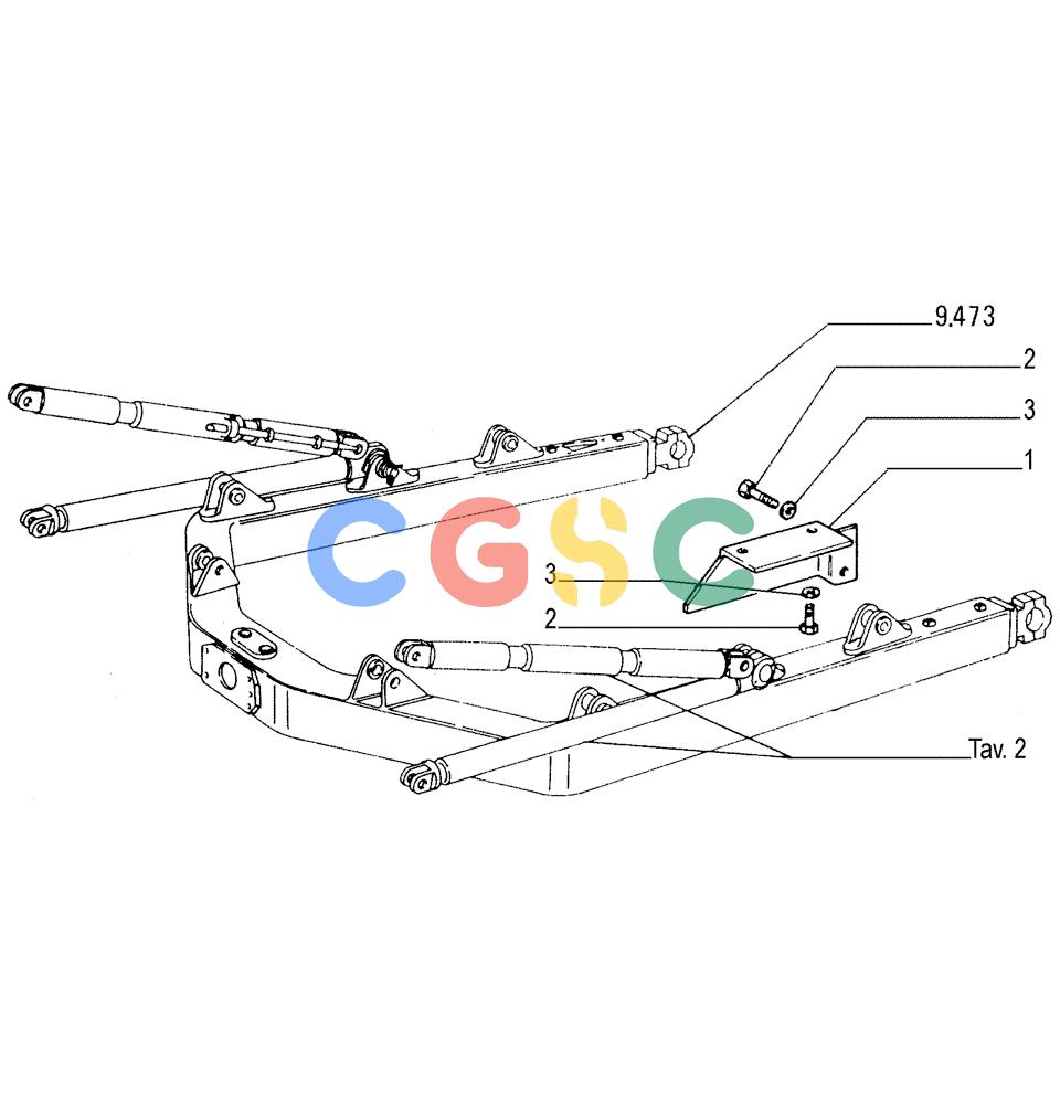 纽荷兰零件查询(FD175) - CRAWLER DOZER (N.A. VERSION)(S/N 061640 & AFTER) (1/93-) (9.476[01]) - HYDRAULIC TILT - STRUTS - OPTIONAL CODE 76035823 New Holland Constructuion