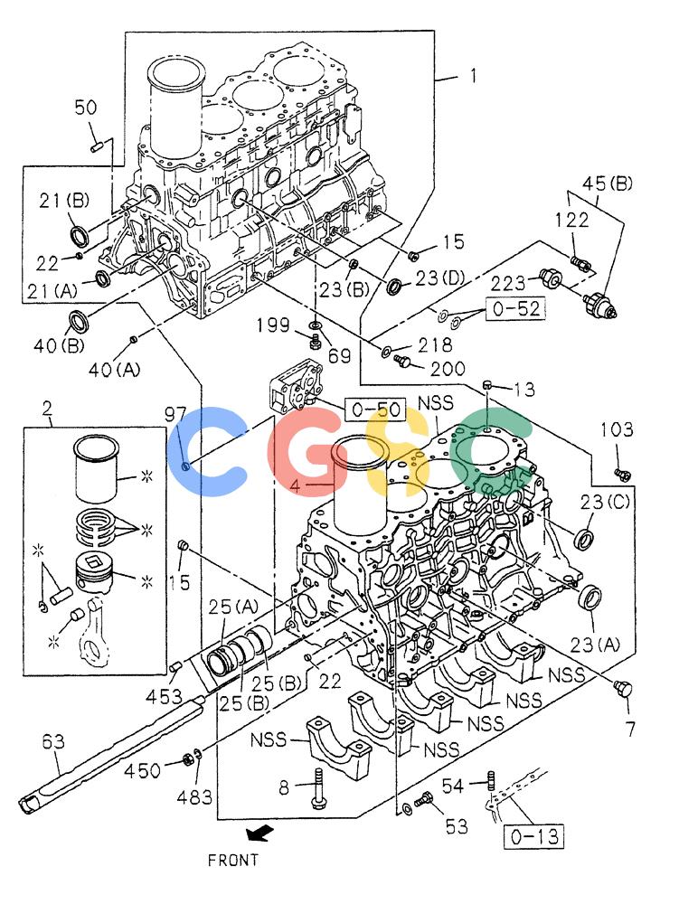 纽荷兰零件查询(EH80) - MIDI CRAWLER EXCAVATOR ASN LF04-02000 (N4TA18001 thru N4TA18010, ASN N5TA18011 -) (NA) (1/ (222) - CYLINDER BLOCK New Holland Constructuion