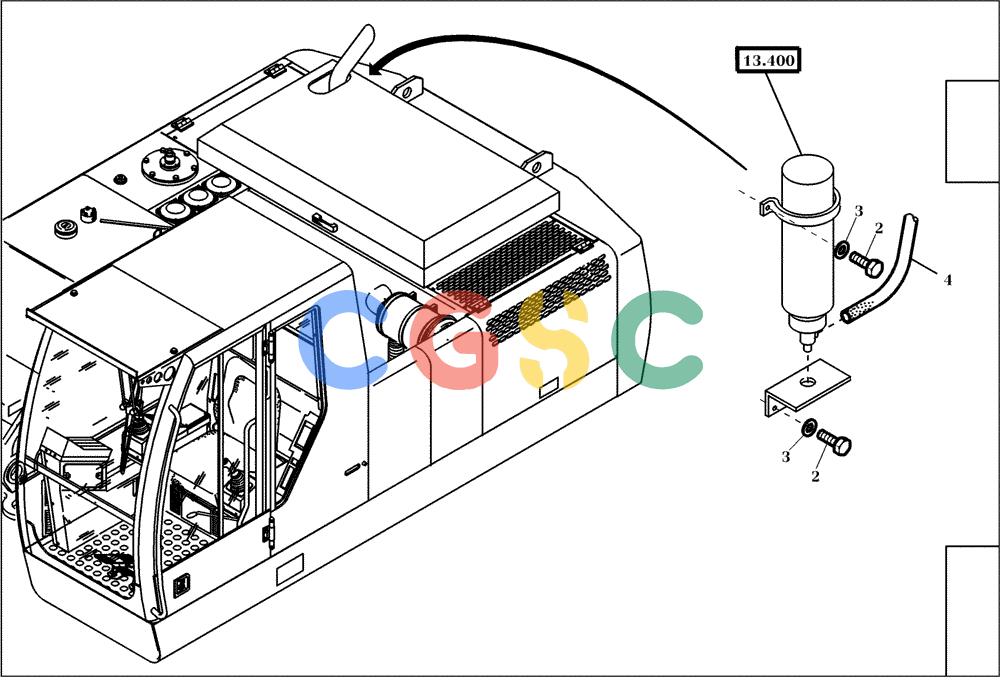 纽荷兰零件查询(EC350) - CRAWLER EXCAVATOR (2/00-) (13.400[001]) - COLD-START SYSTEM (S/N 735003-UP) New Holland Constructuion