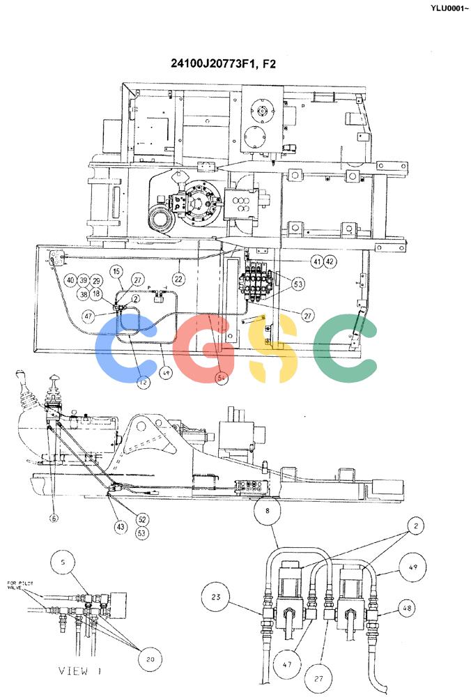神钢零件查询(ED180) - BLADE RUNNER EXCAVATOR/DOZER ASN YLU0001 (1/99-12/01) (03-005[02]) - REMOTE CONTROL ASSEMBLY (DOZER REWORK) Kobelco