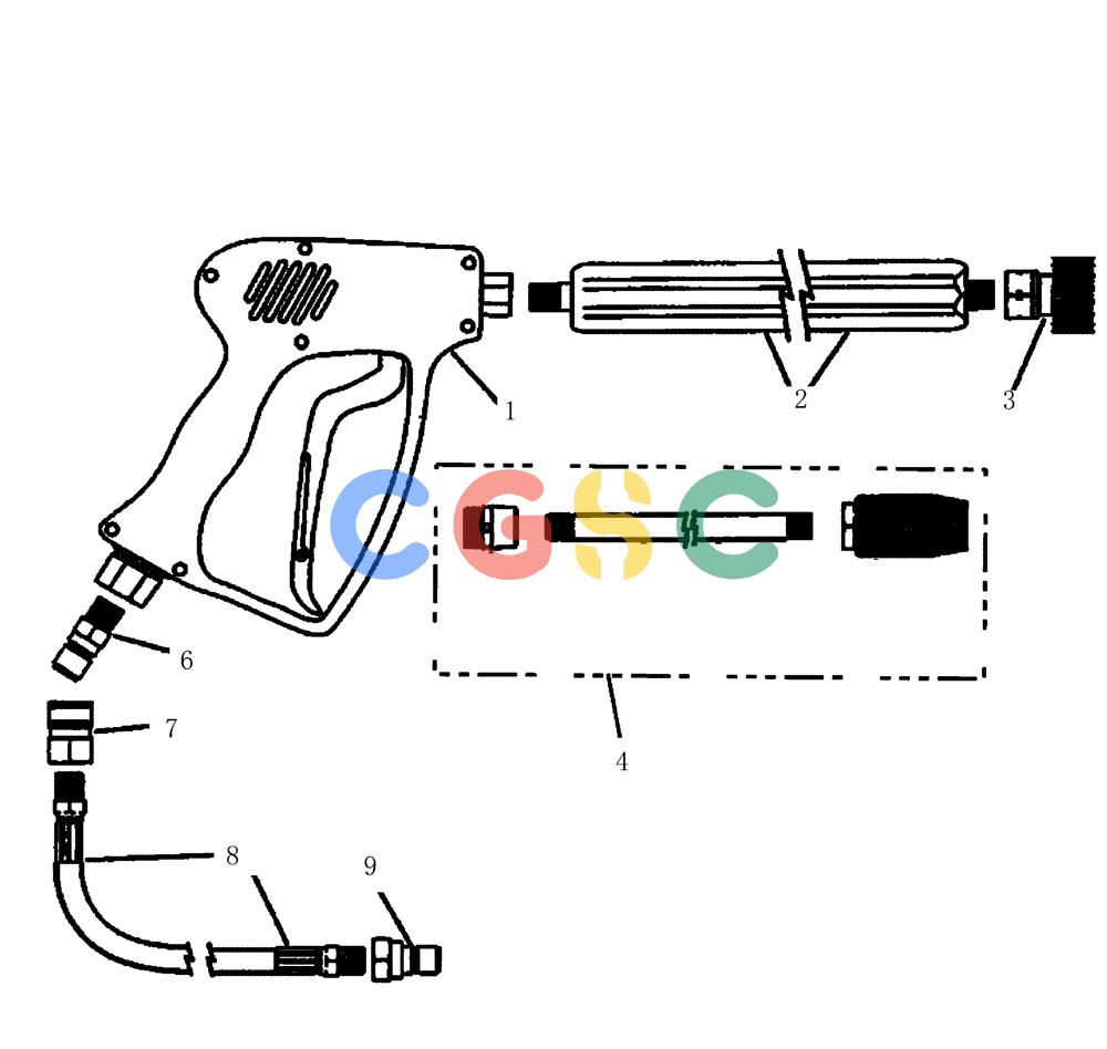 凯斯零件查询(438) - FLEX-AIR APPLICATOR - 2003 (3/03-10/03) (13-005) - PRESSURE WASHER TRIGGER GUN Case Agriculture