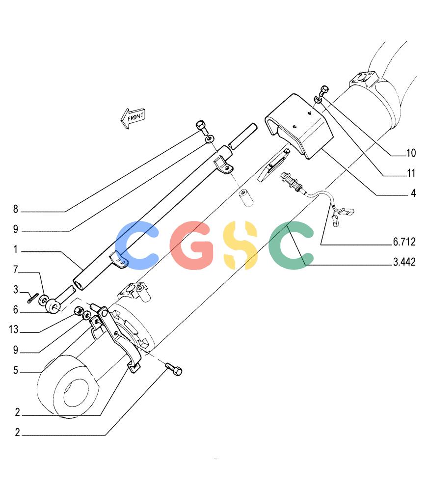 纽荷兰零件查询(FL145) - CRAWLER LOADER (N.A. VERSION) (11/98-) (3.452[01]) - BUCKET LEVELER New Holland Constructuion