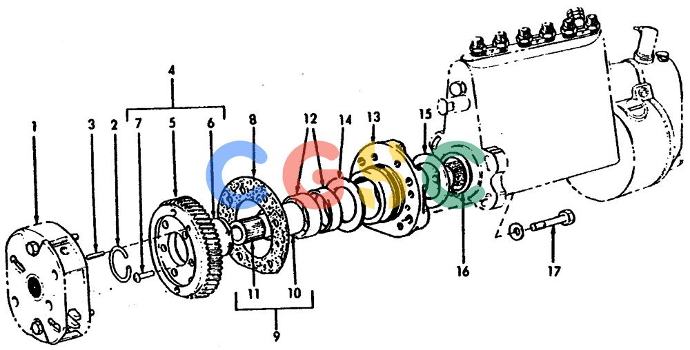 纽荷兰零件查询(65B) - MOTORGRADERS (A1.16[001]) - FUEL INJECTION PUMP DRIVE New Holland Constructuion