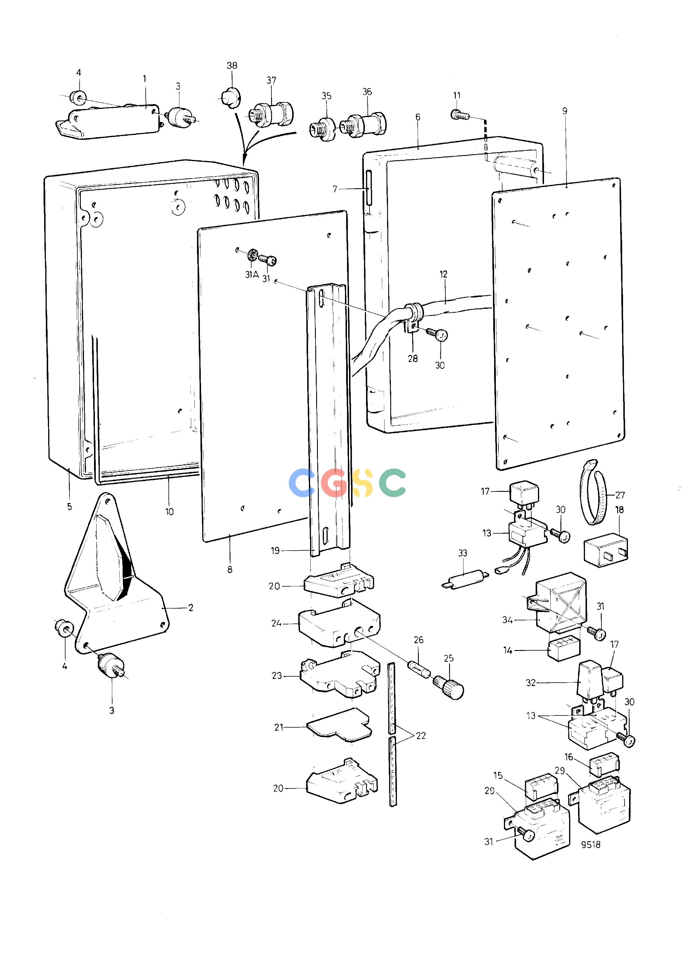 沃尔沃零件查询TAMD162A; TAMD162B; TAMD162C; TAMD162C-BElectrical SystemElectrical Box, ClassifiableEPC Volvo Penta Parts catalog