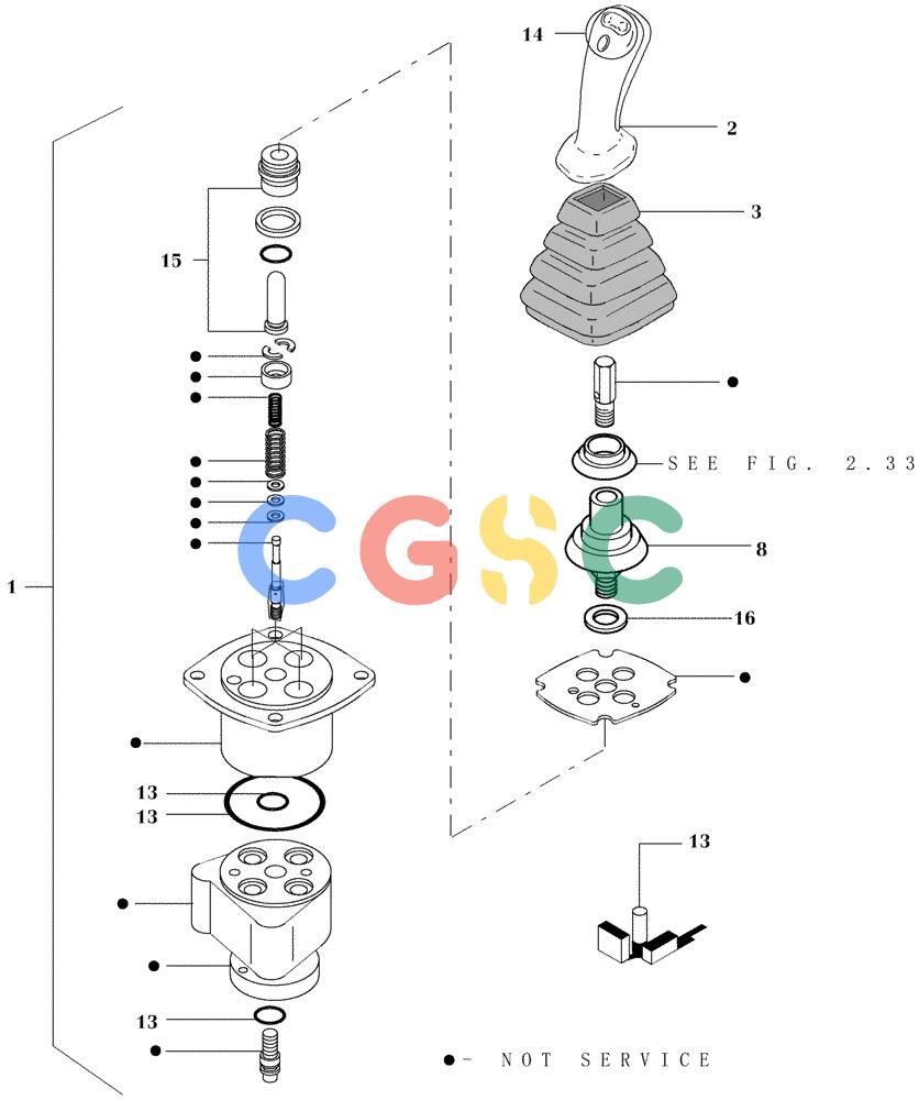 纽荷兰零件查询(DC80) - CRAWLER DOZER (N.A. VERSION) (4/99-) (2.339[02F]) - TRAVEL CONTROL PILOT VALVE - MANIPULATOR - DC80 STD. S/N 13141168 & UP; LGP S/N 13145033 & UP New Holland Constructuion