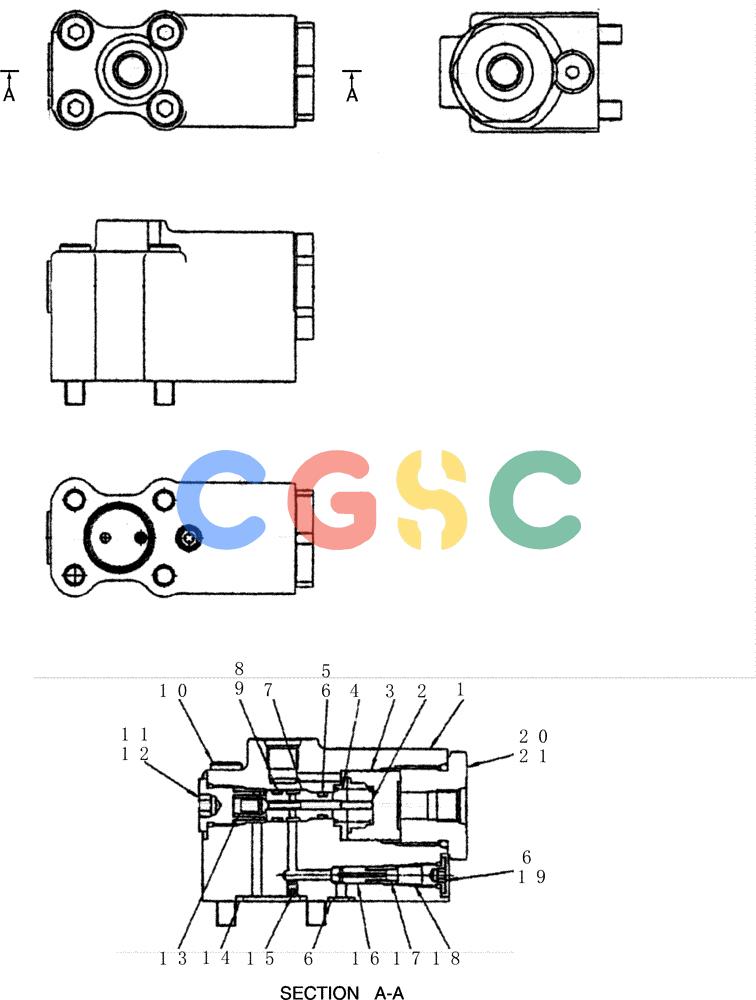 纽荷兰零件查询(E80BMSR) - CRAWLER EXCAVATOR ASN LF05-04001 - (N8TA18060) (HC020-01[1]) - VALVE, CONTROL New Holland Constructuion