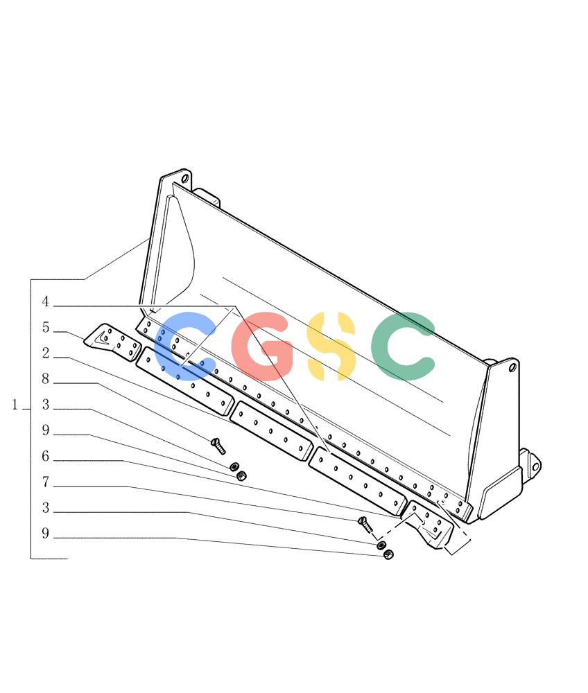 纽荷兰零件查询(DC150.B) - CRAWLER DOZER TIER 2 (3/03-) (9.469[01]) - STRAIGHT MOLDBOARD (HS) - OPTIONAL CODE 774187021 - VERSION(04) New Holland Constructuion
