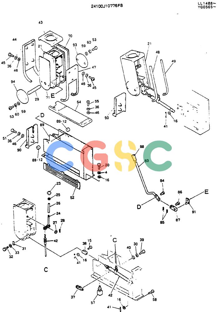 神钢零件查询(MD200BLC) - EXCAVATOR ASN YQ0565 (1/80-12/06) (03-001[02]) - CONTROL ASSY Kobelco