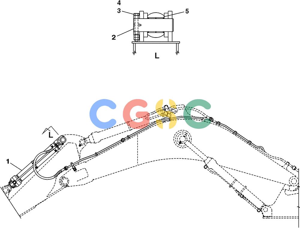 纽荷兰零件查询(E805) - CRAWLER EXCAVATOR (1/05-) (09-103-02[01]) - BUCKET CYLINDER - MOUNTING New Holland Constructuion