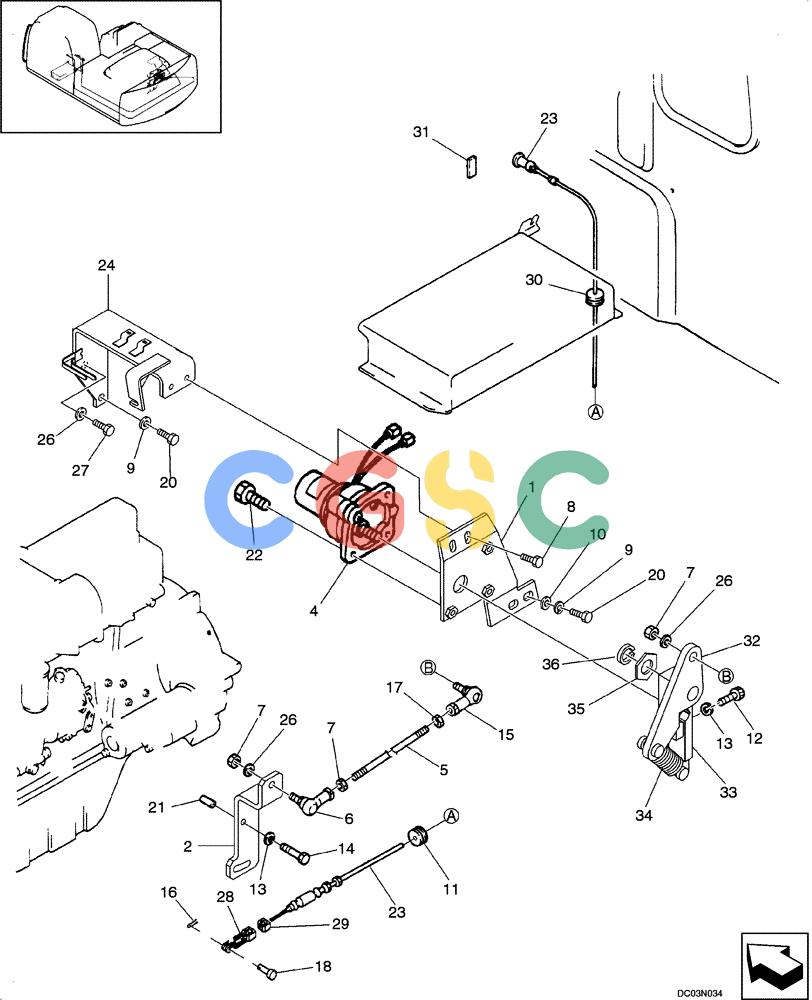 纽荷兰零件查询(E160) - CRAWLER EXCAVATOR (N.A.) (1/06-) (02 -03[00]) - ENGINE CONTROL ASSEMBLY New Holland Constructuion