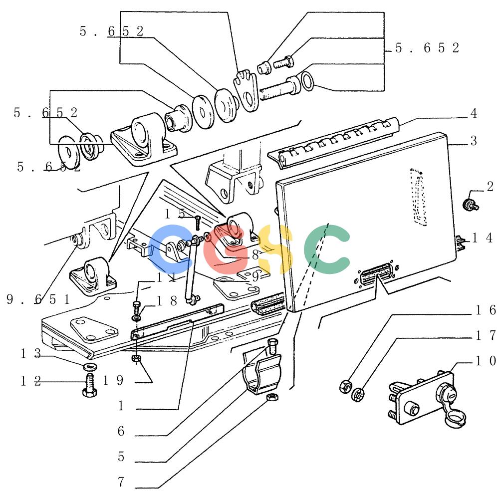 纽荷兰零件查询(FD145) - CRAWLER DOZER (N.A. VERSION) (10/98-) (5.645[02]) - SUPPORT - ROPS New Holland Constructuion