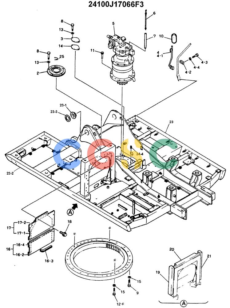 神钢零件查询(ED180) - BLADE RUNNER EXCAVATOR/DOZER ASN YLU0001 (1/99-12/01) (01-001) - UPPER FRAME ASSEMBLY Kobelco
