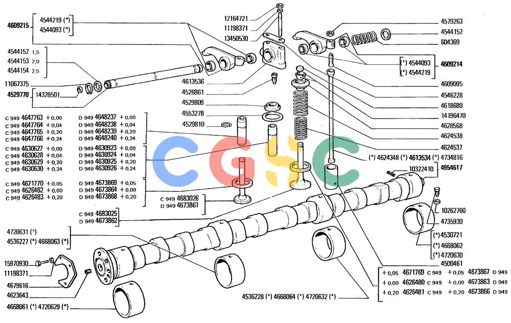 纽荷兰零件查询(FD20) - CRAWLER DOZER (A1.07[001]) - VALVE GEAR New Holland Constructuion
