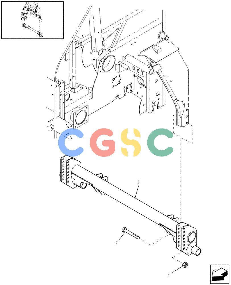凯斯零件查询(RBX453) - CASE IH ROUND BALER (9/05-12/06) (05.10) - AXLE Case Agriculture