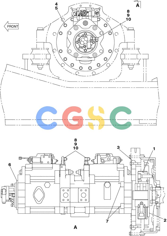 纽荷兰零件查询(E805) - CRAWLER EXCAVATOR (1/05-) (08-005-00[01]) - HYDRAULIC PUMP - COUPLING New Holland Constructuion