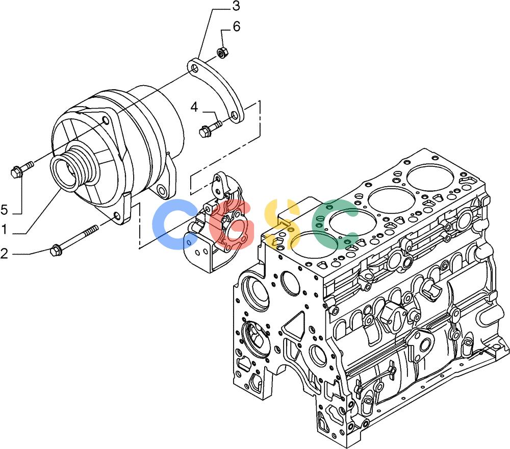 纽荷兰零件查询(E175B) - CRAWLER EXCAVATOR TIER 3 (NA) - N7DA16301 - (5/07-) (09-45[00]) - ALTERNATOR (101660590002 & 101660590101) New Holland Constructuion
