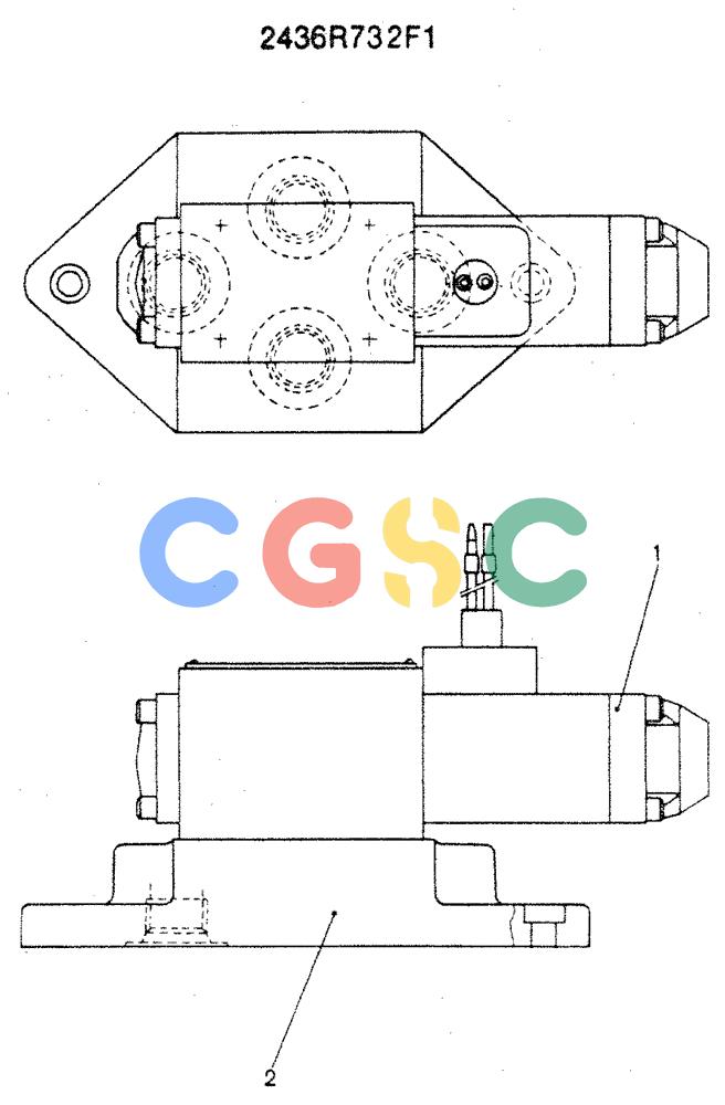 神钢零件查询(MD240C) - EXCAVATOR ASN LLU00601 (1/80-12/06) (16-001) - VALVE ASSY, SOLENOID Kobelco