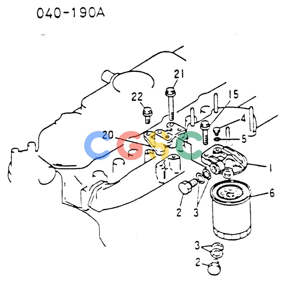 神钢零件查询(MD200C) - EXCAVATOR BTW YQU0701 - YQU2000 (1/80-12/06) (17-058) - FUEL FILTER Kobelco