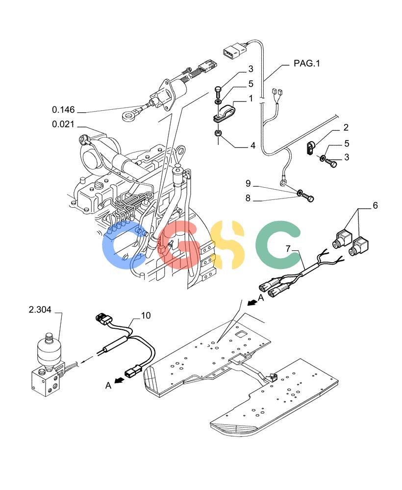 纽荷兰零件查询(DC150.B) - CRAWLER DOZER TIER 2 (3/03-) (6.711[04]) - ELECTRICAL SYSTEM - ELECTRIC WIRING New Holland Constructuion