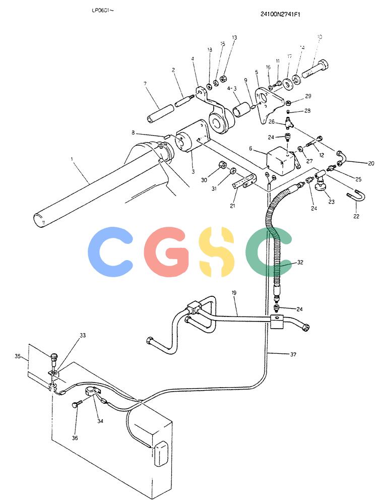 神钢零件查询(K905LC) - EXCAVATOR BTW YP0115 - YP0301 (1/85-12/03) (04-007) - ALARM OVER LOAD Kobelco