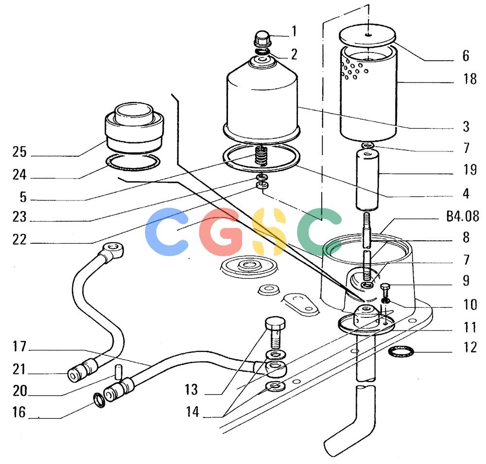 纽荷兰零件查询(FL14E) - CRAWLER LOADER (D2.23[003]) - STEERING CLUTCHES HYDRAULIC CONTROL New Holland Constructuion