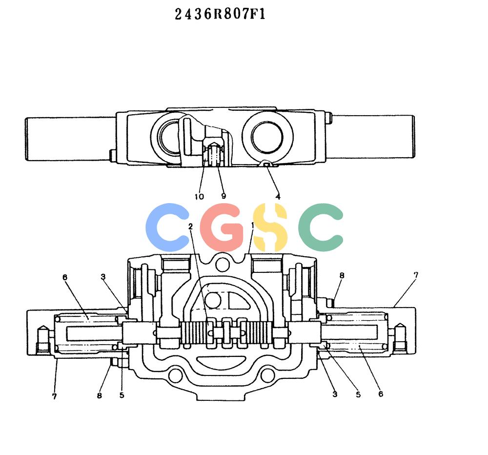 神钢零件查询(K909LC) - MARK II EXCAVATOR ASN LL1488 (1/87-12/03) (11-011) - SPOOL ASSY Kobelco