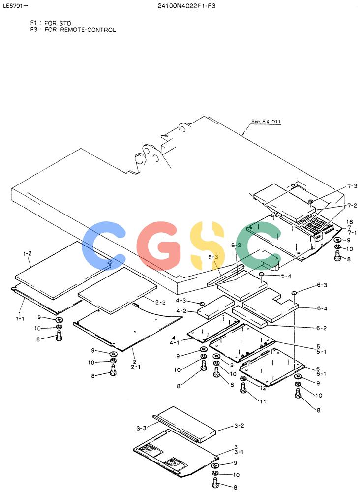 神钢零件查询(K903C) - EXCAVATOR ASN LE5701 (1/87-12/03) (01-017[01]) - COVER ASSY, UNDER (FOR SILENT TYPE-24100N4022F1) Kobelco