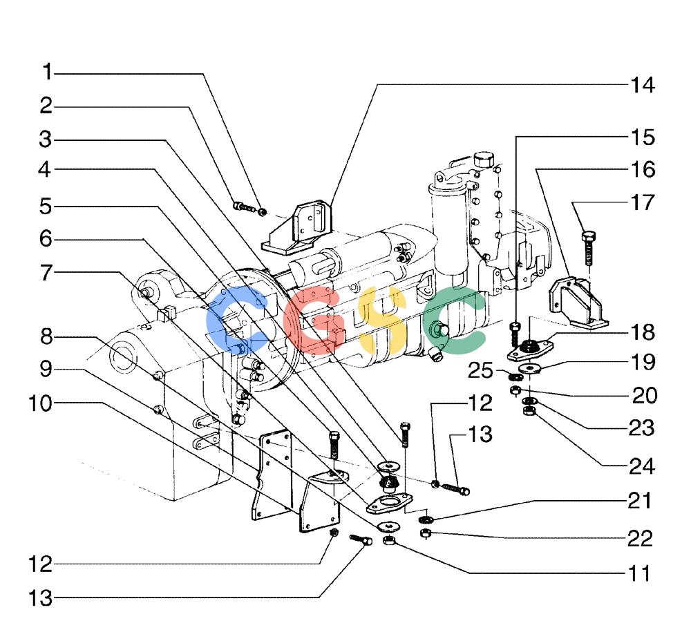 纽荷兰零件查询(F140) - MOTOR GRADER (12/04-) (A0.02[01]) - ENGINE MOUNTS New Holland Constructuion