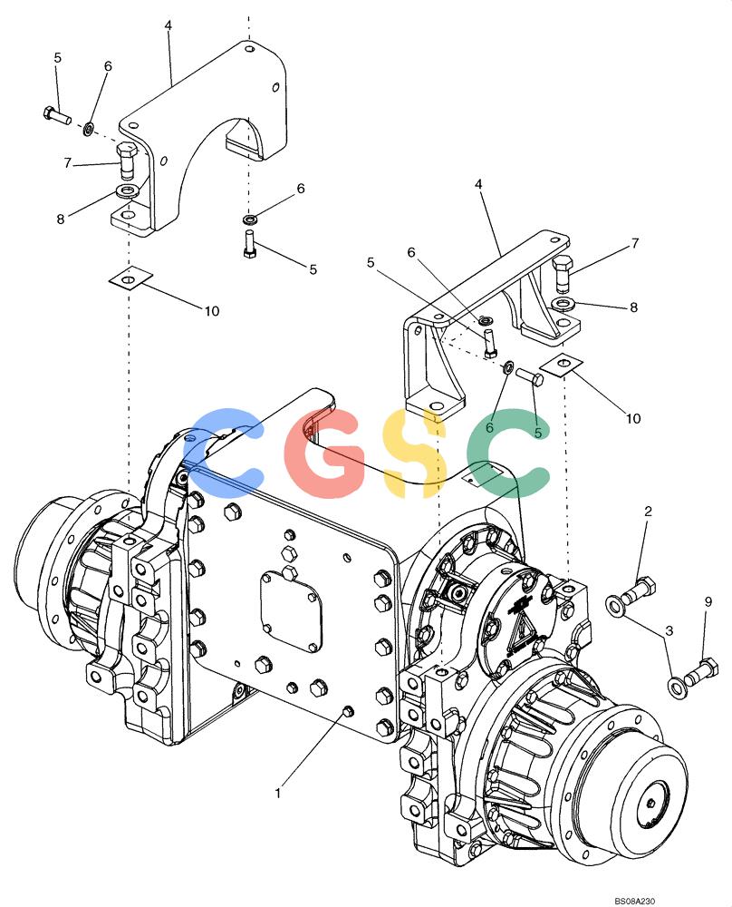 纽荷兰零件查询(D85B) - CRAWLER DOZER TIER 3 (3/08-) (06-05) - MOUNTING - FINAL DRIVE New Holland Constructuion