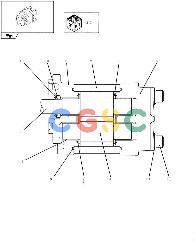 纽荷兰零件查询(E235BSR) - CRAWLER EXCAVATOR (5/07-) (1.101[01]) - GEAR PUMP - 2-PIECE BOOM New Holland Constructuion