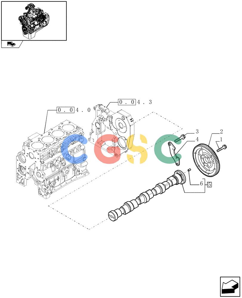 神钢零件查询(F4GE9484A J601) - ENGINE - 504103783 - 920019898 (1/13-) (0.12.0) - CAMSHAFT - TIMING CONTROL (504215873) Kobelco