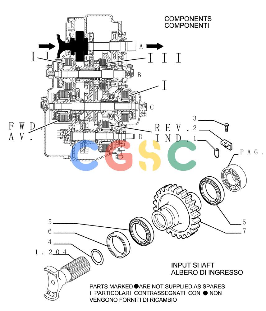 纽荷兰零件查询(DC150.B) - CRAWLER DOZER TIER 2 (3/03-) (1.211[14]) - TRANSMISSION New Holland Constructuion