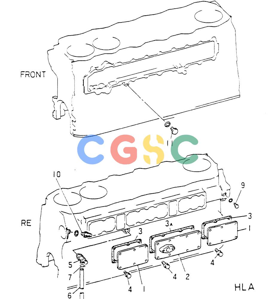 神钢零件查询(6D14-T) - MITSUBISHI DIESEL ENGINE - K907 & MD180LC (1/87-12/06) (01-033) - ENGINE ATTACHING PARTS Kobelco