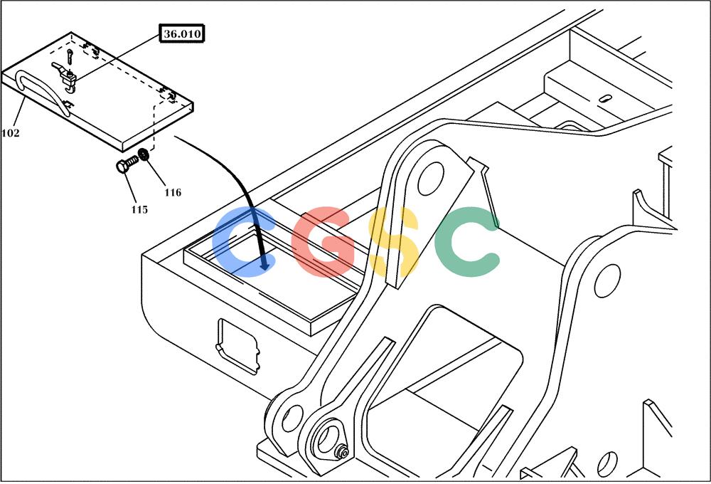 纽荷兰零件查询(EC240) - CRAWLER EXCAVATOR (5/00-) (01.620[001]) - FRAME TOOLBOX (S/N 724002-724003) New Holland Constructuion
