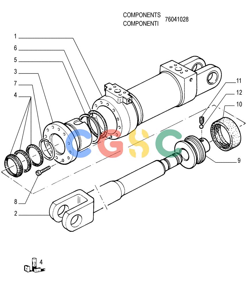 纽荷兰零件查询(FD175) - CRAWLER DOZER (N.A. VERSION)(S/N 061640 & AFTER) (1/93-) (9.481[05]) - HYDRAULIC TILT-ANGLEDOZER (HA) - OPTIONAL CODE 76035824 New Holland Constructuion