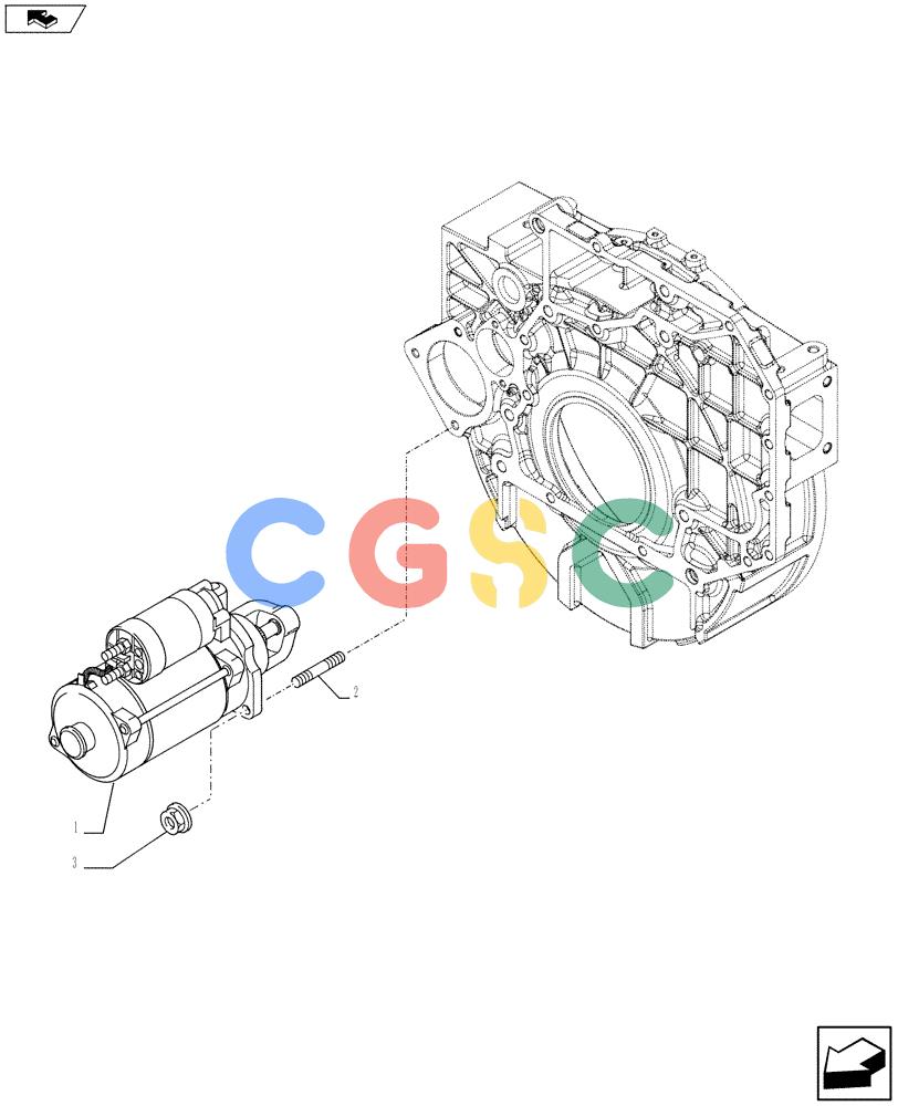 神钢零件查询(F4HFE613U A005) - ENGINE 5801366315 - 84169137 (3/10-) (55.201.01) - STARTER MOTOR (4893831 - 504108452) Kobelco