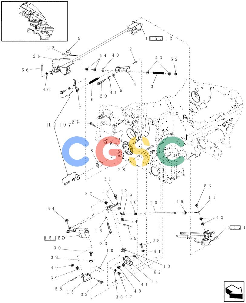 凯斯零件查询(RBX452) - CASE IH ROUND BALER (11/02-7/05) (15.18) - ELECTRIC TWINE WRAP, FRANCE, PRIOR TO P.I.N. HBJ039346 Case Agriculture