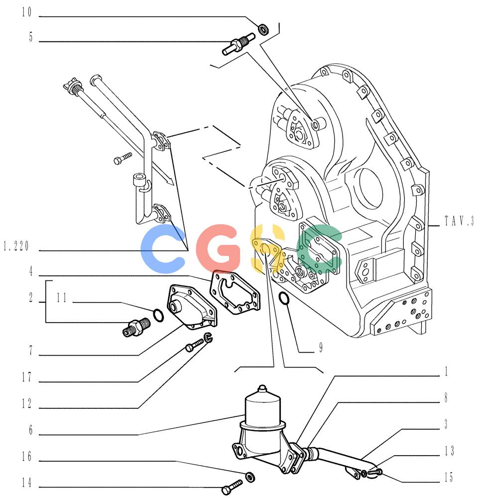 纽荷兰零件查询(DC150LT) - CRAWLER DOZER (6/00-) (1.211[05]) - TRANSMISSION - COMPONENTS New Holland Constructuion