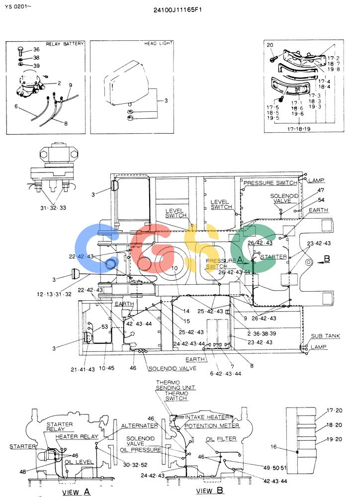 神钢零件查询(K916LC) - MARK II EXCAVTOR ASN YS0201 (1/89-12/03) (05-018) - WIRING ASSY, ELECTRICAL Kobelco