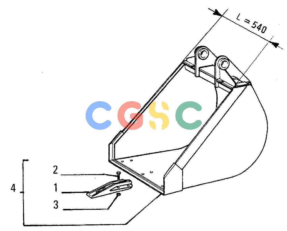 纽荷兰零件查询(FL5B) - CRAWLER LOADER (E3.14/5[001]) - DIGGING SHOVEL New Holland Constructuion