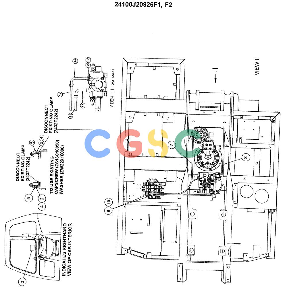 神钢零件查询(ED180) - BLADE RUNNER EXCAVATOR/DOZER ASN YLU0001 (1/99-12/01) (04-002[02]) - REWORK UPPER HYDRAULIC LINES ASSEMBLY (AUXILIARY/AUX & BREAKER) Kobelco