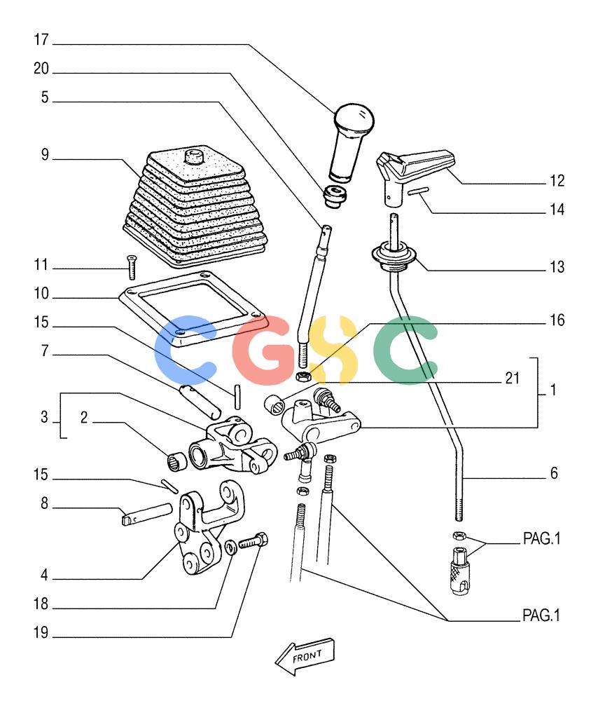 纽荷兰零件查询(FD255) - CRAWLER DOZER (N.A. VERSION) (7/95-) (3.437[02]) - CONTROL VALVE LINKAGE New Holland Constructuion