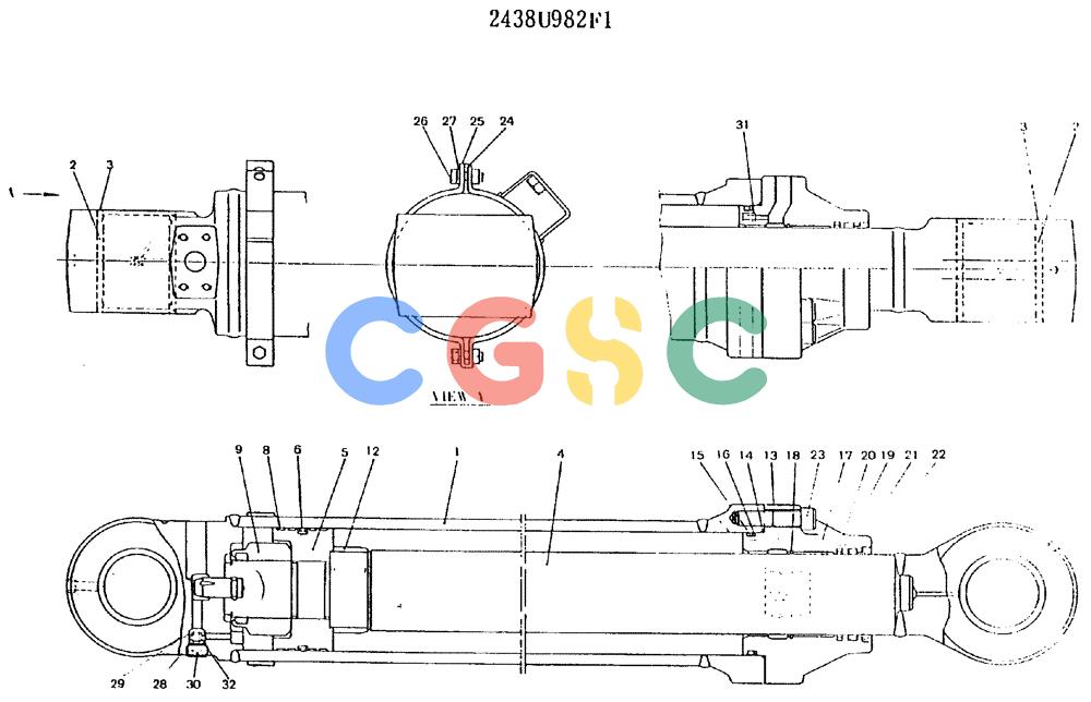 神钢零件查询(MD180LC) - EXCAVATOR ASN YG0647 (1/80-12/06) (11-023) - CYLINDER ASSY( ARM) Kobelco