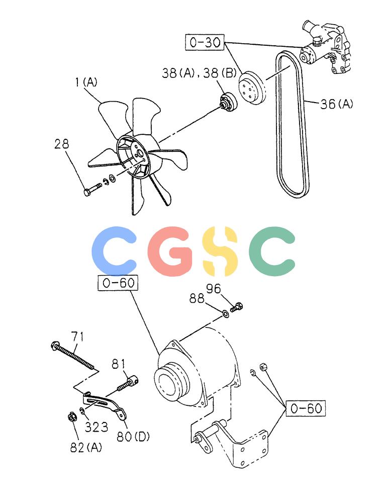 纽荷兰零件查询(E70) - MIDI CRAWLER EXCAVATOR (NA) (1/06-) (194) - FAN AND FAN BELT New Holland Constructuion